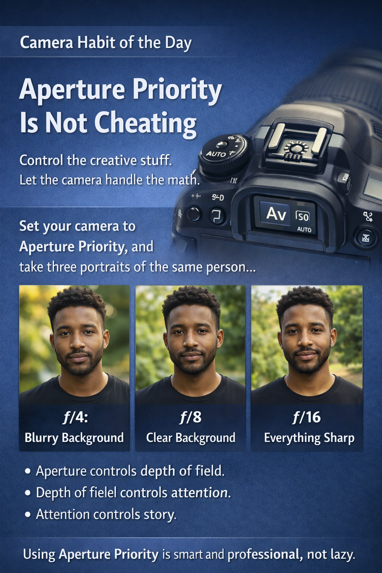 Aperture Priority Is Not Cheating