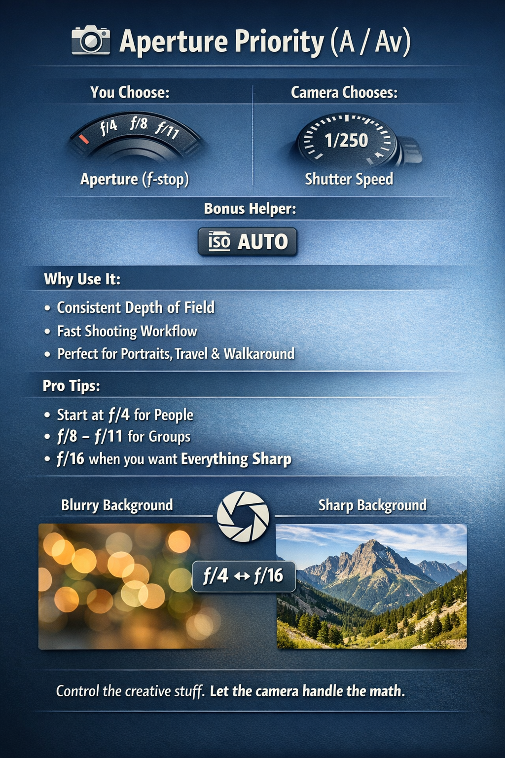 Aperture Priority Mode (A, Av)